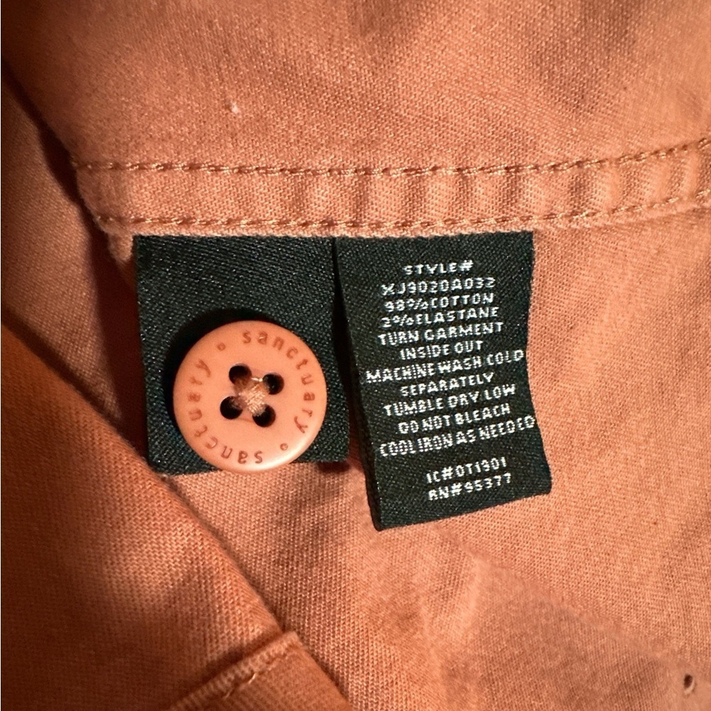 Sanctuary Dusty Pink Utility Jacket with Classic Design - Picture 3 of 6